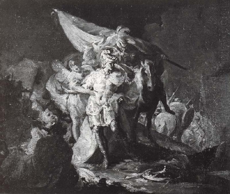 Francisco Goya Hannibal surveying the Italian Prospect china oil painting image